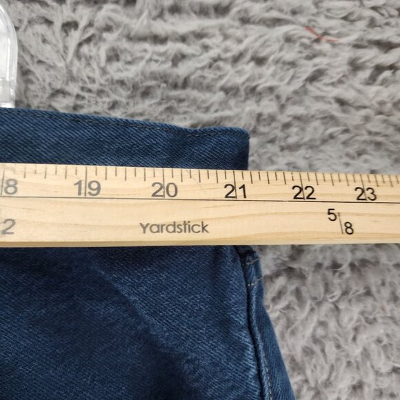 Levis Jeans Mens 44x30 501 Blue Cotton Hi Rise Button Fly Classic Straight *GUC* - Picture 5 of 14